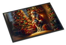 Load image into Gallery viewer, Siberian Husky and Santa Claus Doormat