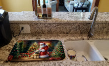 Load image into Gallery viewer, Wheaten Terrier and Santa Claus Dish Drying Mat