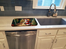Load image into Gallery viewer, Wheaten Terrier and Santa Claus Dish Drying Mat