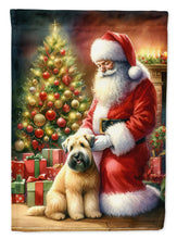 Load image into Gallery viewer, Wheaten Terrier with Santa Garden Flag – Christmas Dog Yard Decor