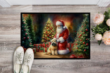 Load image into Gallery viewer, Wheaten Terrier and Santa Claus Doormat-24x36 Indoor / Outdoor Rug | Made in USA