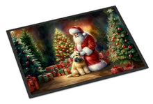 Load image into Gallery viewer, Wheaten Terrier and Santa Claus Doormat-24x36 Indoor / Outdoor Rug | Made in USA
