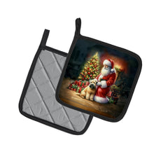 Load image into Gallery viewer, Wheaten Terrier and Santa Claus Pot Holders - Set of 2 Decorative Kitchen Helpers | Made in the USA