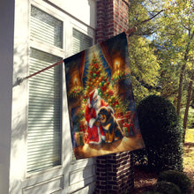 Load image into Gallery viewer, Tibetan Mastiff and Santa Claus House Flag