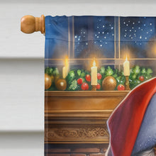 Load image into Gallery viewer, Tibetan Spaniel and Santa Claus House Flag