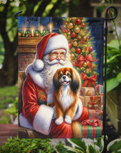 Load image into Gallery viewer, Tibetan Spaniel with Santa Garden Flag – Christmas Dog Yard Decor