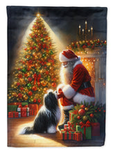Load image into Gallery viewer, Tibetan Terrier and Santa Claus House Flag