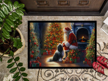 Load image into Gallery viewer, Tibetan Terrier and Santa Claus Doormat-24x36 Indoor / Outdoor Rug | Made in USA