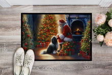 Load image into Gallery viewer, Tibetan Terrier and Santa Claus Doormat