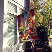 Load image into Gallery viewer, Vizsla and Santa Claus House Flag