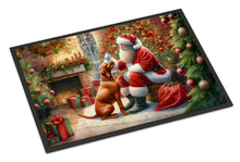 Load image into Gallery viewer, Vizsla and Santa Claus Doormat