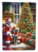 Load image into Gallery viewer, Weimaraner and Santa Claus House Flag