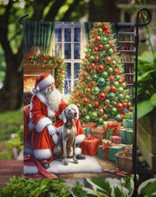 Load image into Gallery viewer, Weimaraner with Santa Garden Flag – Christmas Dog Yard Decor