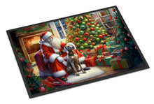 Load image into Gallery viewer, Weimaraner and Santa Claus Doormat-24x36 Indoor / Outdoor Rug | Made in USA