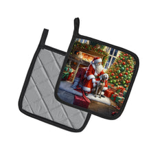 Load image into Gallery viewer, Weimaraner and Santa Claus Pot Holders - Set of 2 Decorative Kitchen Helpers | Made in the USA
