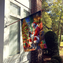 Load image into Gallery viewer, Welsh Springer Spaniel and Santa Claus House Flag