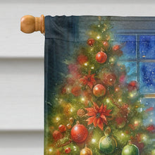 Load image into Gallery viewer, Welsh Springer Spaniel and Santa Claus House Flag