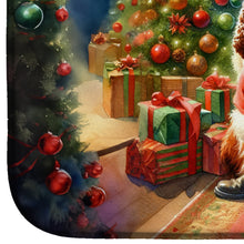 Load image into Gallery viewer, Welsh Springer Spaniel and Santa Claus Dish Drying Mat