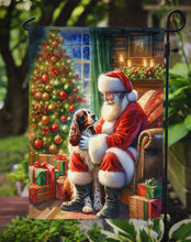 Load image into Gallery viewer, Welsh Springer Spaniel with Santa Garden Flag – Christmas Dog Yard Decor
