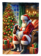 Load image into Gallery viewer, Welsh Springer Spaniel with Santa Garden Flag – Christmas Dog Yard Decor