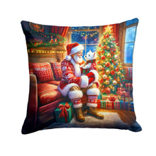 Load image into Gallery viewer, Westie and Santa Claus Throw Pillow