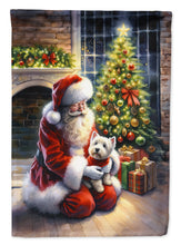 Load image into Gallery viewer, Westie and Santa Claus House Flag