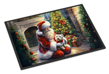 Load image into Gallery viewer, Westie and Santa Claus Doormat - 18X27 Indoor / Outdoor Rug | Made in USA