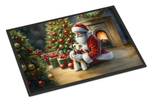 Load image into Gallery viewer, Fox Terrier and Santa Claus Doormat-24x36 Indoor / Outdoor Rug | Made in USA