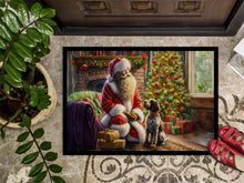 Load image into Gallery viewer, Wirehaired Pointing Griffon and Santa Claus Doormat-24x36 Indoor / Outdoor Rug | Made in USA