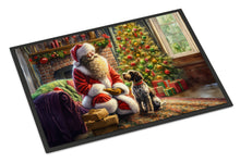 Load image into Gallery viewer, Wirehaired Pointing Griffon and Santa Claus Doormat-24x36 Indoor / Outdoor Rug | Made in USA