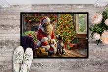 Load image into Gallery viewer, Wirehaired Pointing Griffon and Santa Claus Doormat