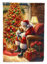 Load image into Gallery viewer, Yorkshire Terrier Yorkie and Santa Claus House Flag