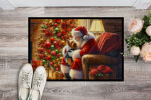 Load image into Gallery viewer, Yorkshire Terrier Yorkie and Santa Claus Doormat - 18X27 Indoor / Outdoor Rug | Made in USA