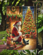 Load image into Gallery viewer, Yorkshire Terrier Yorkie with Santa Garden Flag – Christmas Dog Yard Decor