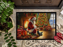 Load image into Gallery viewer, Yorkshire Terrier Yorkie and Santa Claus Doormat-24x36 Indoor / Outdoor Rug | Made in USA