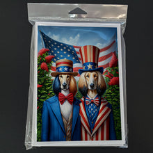 Load image into Gallery viewer, All American Afghan Hound Greeting Cards - Blank Note Cards – 8-Pack of Artist-Designed Cards with Envelopes
