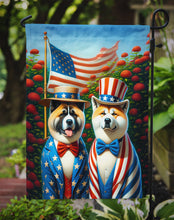 Load image into Gallery viewer, All American Akita Garden Flag –  Dogs with American Flag Background by Caroline’s Treasures