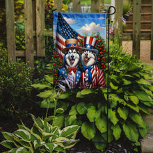 Load image into Gallery viewer, All American Alaskan Malamute Garden Flag –  Dogs with American Flag Background by Caroline’s Treasures