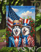 Load image into Gallery viewer, All American Alaskan Malamute Garden Flag –  Dogs with American Flag Background by Caroline’s Treasures