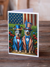 Load image into Gallery viewer, All American Australian Cattle Dog Greeting Cards - Blank Note Cards – 8-Pack of Artist-Designed Cards with Envelopes