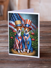 Load image into Gallery viewer, All American Basenji Greeting Cards - Blank Note Cards – 8-Pack of Artist-Designed Cards with Envelopes