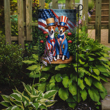 Load image into Gallery viewer, All American Basenji Garden Flag –  Dogs with American Flag Background by Caroline’s Treasures