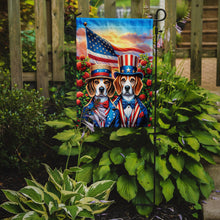 Load image into Gallery viewer, All American Beagle Garden Flag –  Dogs with American Flag Background by Caroline’s Treasures