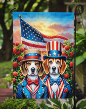 Load image into Gallery viewer, All American Beagle Garden Flag –  Dogs with American Flag Background by Caroline’s Treasures