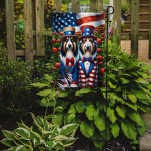 Load image into Gallery viewer, All American Bearded Collie Garden Flag –  Dogs with American Flag Background by Caroline’s Treasures