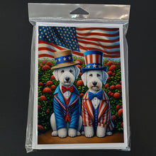 Load image into Gallery viewer, All American Bedlington Terrier Greeting Cards - Blank Note Cards – 8-Pack of Artist-Designed Cards with Envelopes