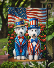 Load image into Gallery viewer, All American Bedlington Terrier Garden Flag –  Dogs with American Flag Background by Caroline’s Treasures