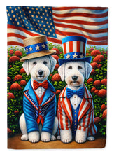 Load image into Gallery viewer, All American Bedlington Terrier Garden Flag –  Dogs with American Flag Background by Caroline’s Treasures
