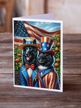 Load image into Gallery viewer, All American Belgian Sheepdog Greeting Cards - Blank Note Cards – 8-Pack of Artist-Designed Cards with Envelopes