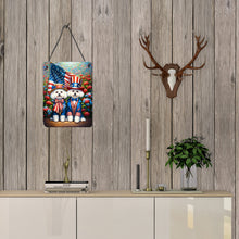 Load image into Gallery viewer, All American Bichon Frise Wall or Door Hanging Prints